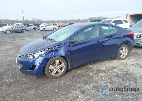 2013 Hyundai Elantra Gls z USA, uszkodzony, nr VIN 5NPDH4AE4DH431526